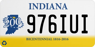 IN license plate 976IUI