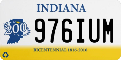 IN license plate 976IUM