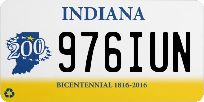 IN license plate 976IUN