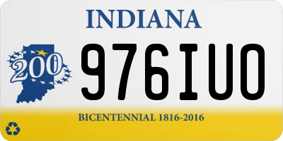 IN license plate 976IUO