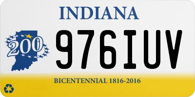 IN license plate 976IUV