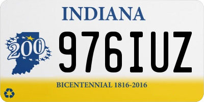 IN license plate 976IUZ