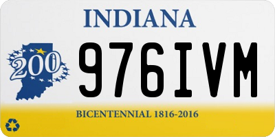 IN license plate 976IVM