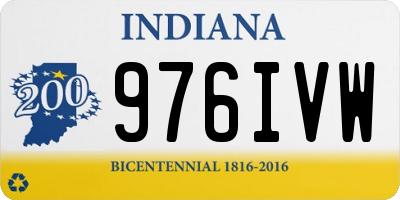 IN license plate 976IVW