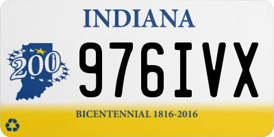 IN license plate 976IVX