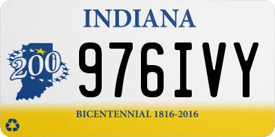 IN license plate 976IVY