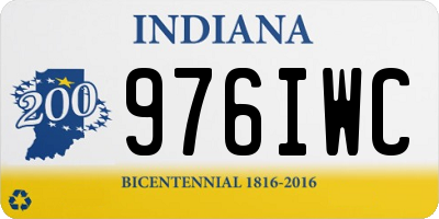 IN license plate 976IWC