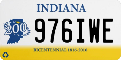 IN license plate 976IWE