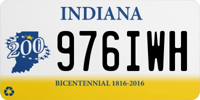 IN license plate 976IWH