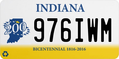 IN license plate 976IWM