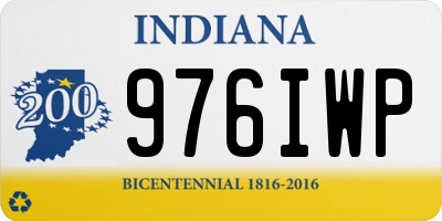 IN license plate 976IWP