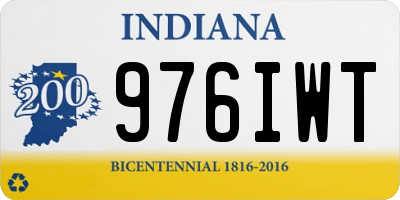 IN license plate 976IWT