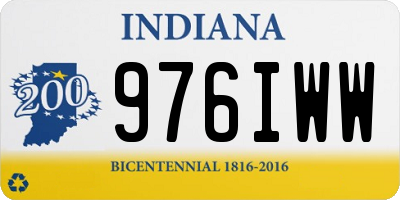 IN license plate 976IWW