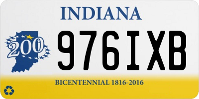 IN license plate 976IXB