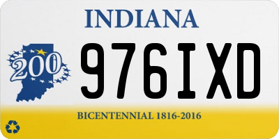 IN license plate 976IXD