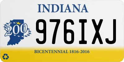 IN license plate 976IXJ