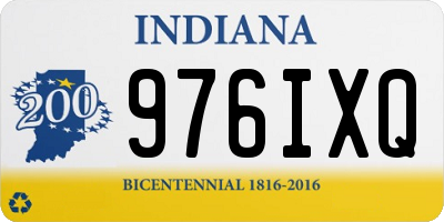 IN license plate 976IXQ