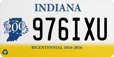 IN license plate 976IXU