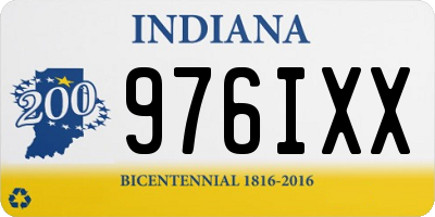 IN license plate 976IXX