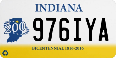 IN license plate 976IYA
