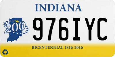IN license plate 976IYC