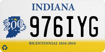 IN license plate 976IYG