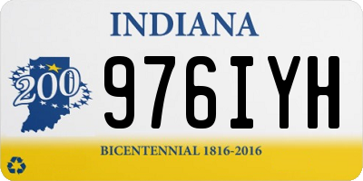 IN license plate 976IYH