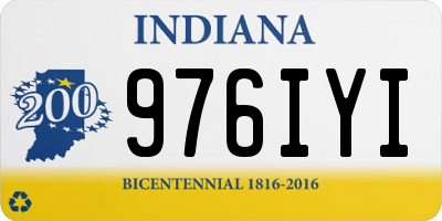 IN license plate 976IYI