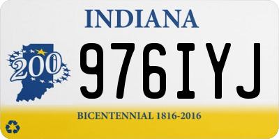 IN license plate 976IYJ