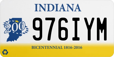 IN license plate 976IYM