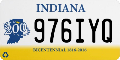 IN license plate 976IYQ