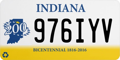 IN license plate 976IYV