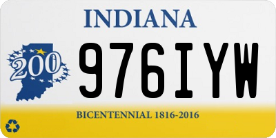 IN license plate 976IYW