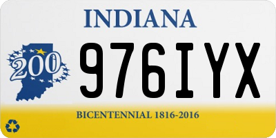 IN license plate 976IYX