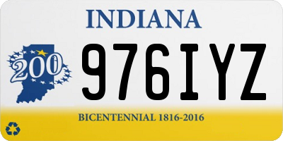 IN license plate 976IYZ