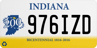 IN license plate 976IZD