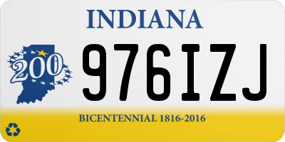 IN license plate 976IZJ