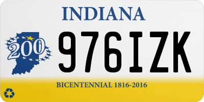 IN license plate 976IZK