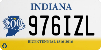 IN license plate 976IZL