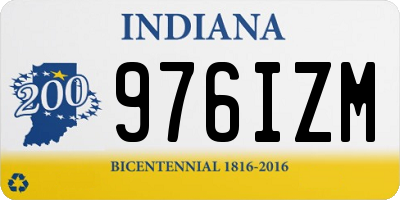 IN license plate 976IZM