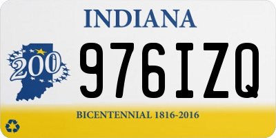 IN license plate 976IZQ