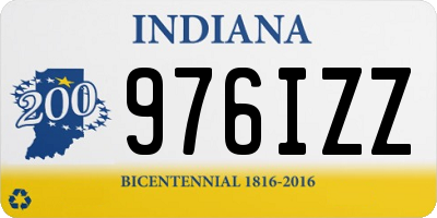 IN license plate 976IZZ