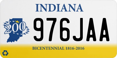 IN license plate 976JAA