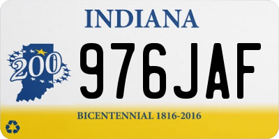 IN license plate 976JAF