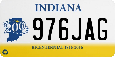 IN license plate 976JAG