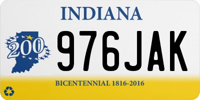 IN license plate 976JAK