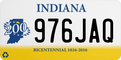 IN license plate 976JAQ