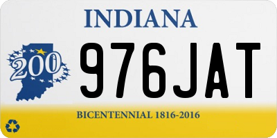IN license plate 976JAT