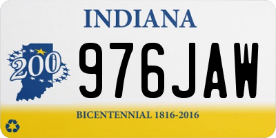 IN license plate 976JAW