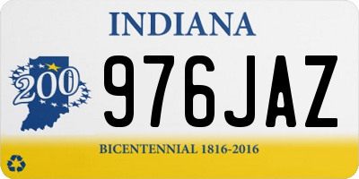 IN license plate 976JAZ